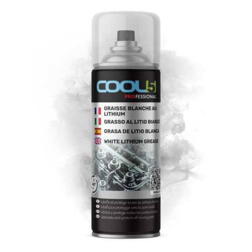 COOL5 Weißes Lithiumfett – weißes Lithiumfett, langlebiges Fett 400 ml