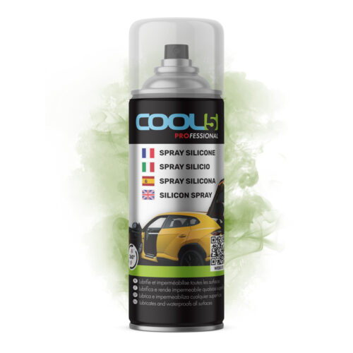 COOL5 Silikonspray – Silikonspray für Autodichtungen, Gummiteile und Sicherheitsgurte 400ml