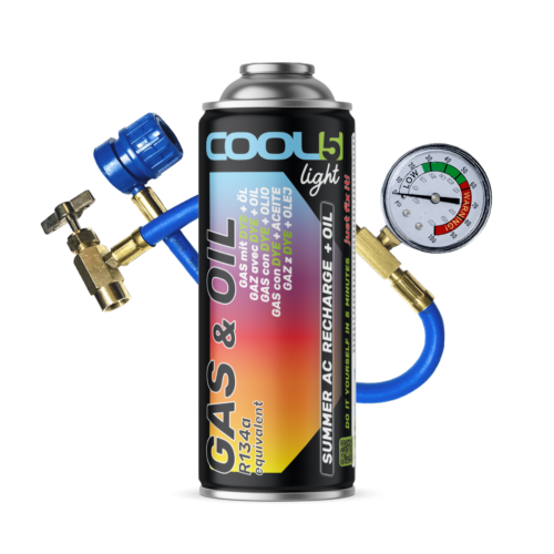 COOL5 LIGHT 2in1 R134a + Schlauch mit Manometer
